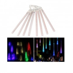 Διακοσμητική LED βροχή 8 τεμάχια x 50cm