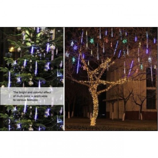 Διακοσμητική LED βροχή 8 τεμάχια x 50cm