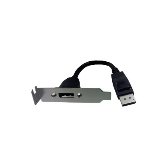 ADAPTOR DISPLAYPORT MALE TO  DISPLAYPOR FEMALE BRACKED 0.2M