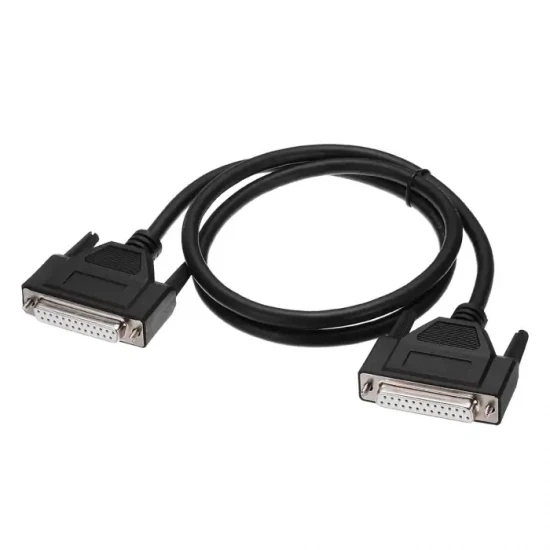 CABLE DB25-DB25 FEMALE 3M BLACK