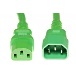 ΚΑΛΩΔΙΟ ΠΡΟΕΚΤΑΣΗ ΤΡΟΦΟΔΟΣΙΑΣ  C13 ΤΟ C14 1.2Μ GREEN