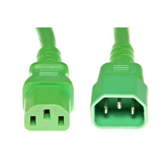 ΚΑΛΩΔΙΟ ΠΡΟΕΚΤΑΣΗ ΤΡΟΦΟΔΟΣΙΑΣ  C13 ΤΟ C14 1.2Μ GREEN