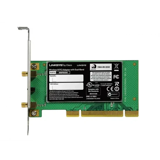 NIC LINKSYS WIRELESS-N DUAL NO ANTENNA PCI