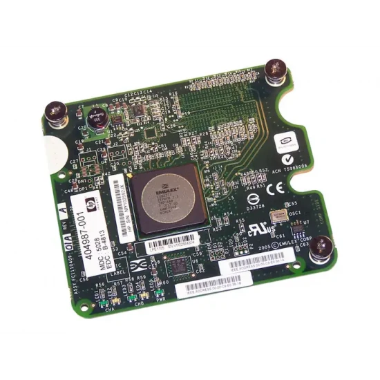 BLADE HBA FC HP EMULEX LPE1105 DUAL PORT 4GB MEZZANINE CARD