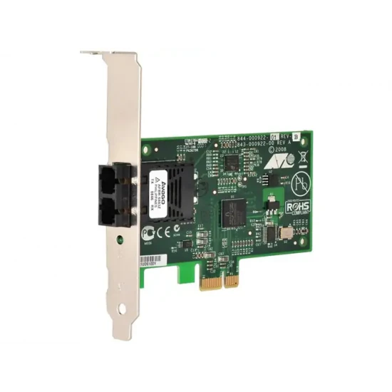 NIC 100MB ALLIED TELESIS OPTICAL SC DUAL PORT PCI-E LP