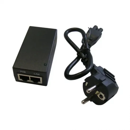 POE INJECTOR 48V 24W GIGABIT BRICK TYPE WITH CABLE ESD PROTECTED NEW
