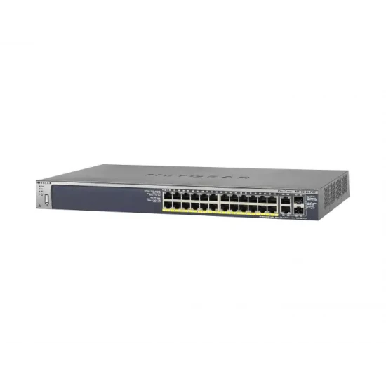 SWITCH ETH 24P 100MB & 2x1GB RJ45/SFP NETGEAR PROSAFE M4100-26-PoE+ MANAGED