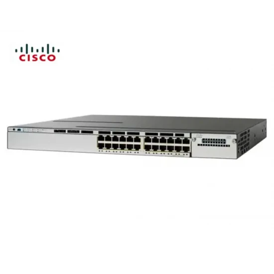 SWITCH ETH 24P 1GBE CISCO 3750X  2x350w 2xFAN LAN Base
