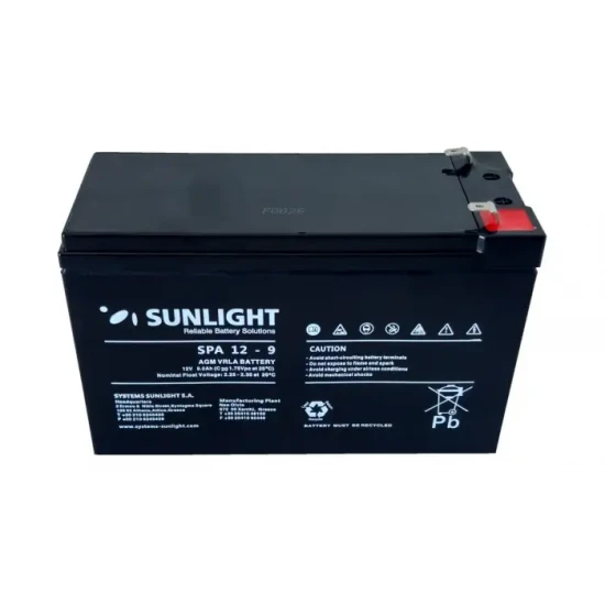 BATTERY VRLA RECHARGABLE HRD-SLA 12V-9AH FOR UPS NEW