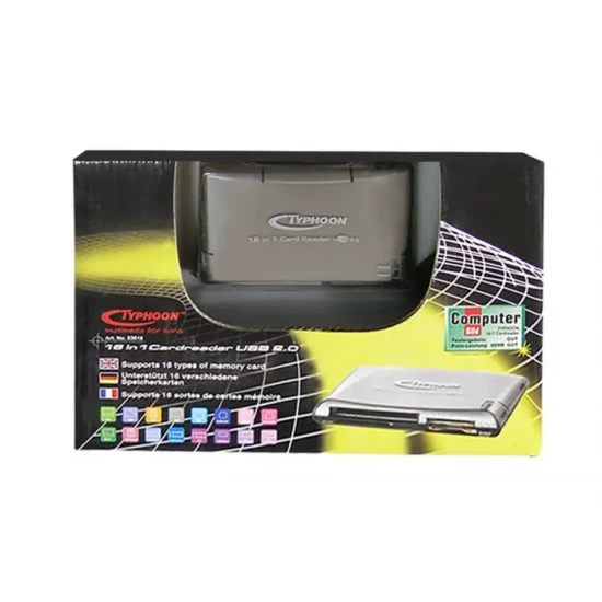 CARD READER USB 2.0 TYPHOON 83018 NEW