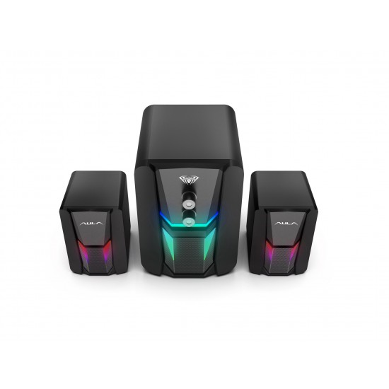 SPEAKERS AULA N-189 RGB DESKTOP STEREO 2.1 NEW