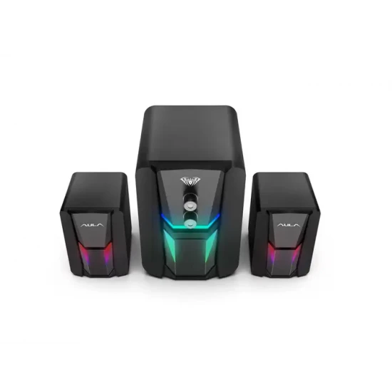 SPEAKERS AULA N-189 RGB DESKTOP STEREO 2.1 NEW