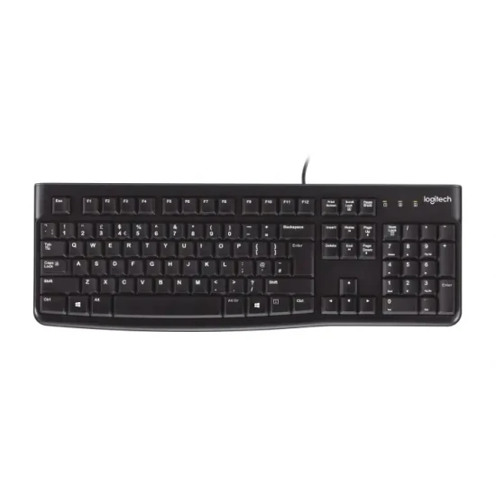 KEYBOARD LOGITECH K120 WIRED BLACK NEW