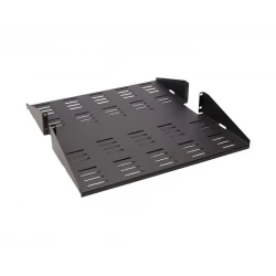 RACK MOUNT SHELF RACKSOLUTIONS 2U 19'' BLACK NEW