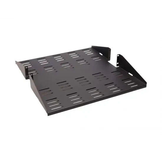 RACK MOUNT SHELF RACKSOLUTIONS 2U 19'' BLACK NEW