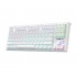 KEYBOARD AULA F3032 MECHANICAL RGB WHITE USB US-GR NEW F3032-WHITE
