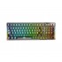 KEYBOARD AULA F98 MECHANICAL BLACK TRANSPARENT BT/2.4G/ WIRED GR NEW
