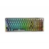 KEYBOARD AULA F98 MECHANICAL BLACK TRANSPARENT BT/2.4G/ WIRED GR NEW
