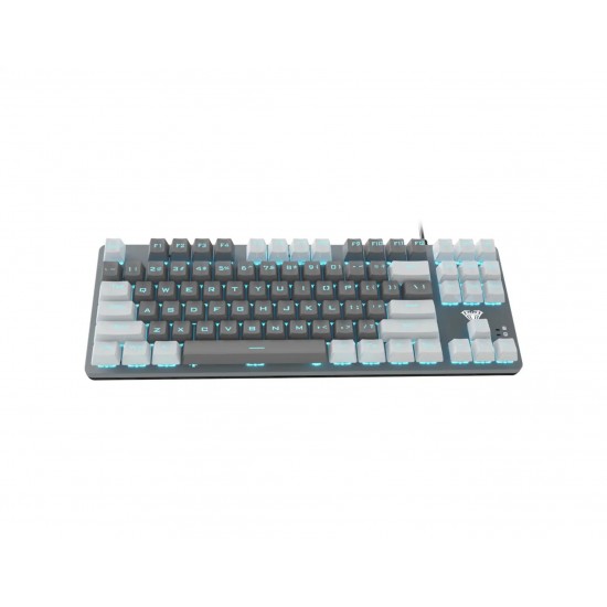 KEYBOARD AULA F3287 MECHANICAL WHITE - GRAY KEYCAPS  USB US-GR NEW
