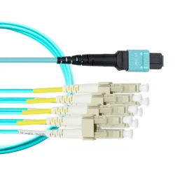 FIBER MTP-8 FEMALE BREAKOUT TO 4xLC/UPC DUPLEX OM4 50/125 3M