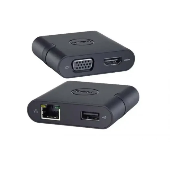 ADAPTER DELL USB-C TO HDMI/VGA/USB3/ RJ45 NEW