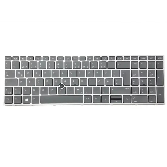 HP ZBOOK 15 G5/G6 17 G5/G6 US KEYBOARD BL GREY FRAME NEW