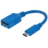 ADAPTER MANHATTAN USB-C TO USB-A WITH CABLE 0.15M NEW