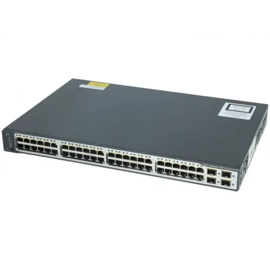 SWITCH ETH 48P 100MB 4x1GBE SFP CISCO CATALYST 3750 v02 POE+ 370W WS-C3750V2-48PS-S
