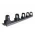 CABLE MANAGER NONAME 1U 5 HOOK GRAY BLACK METAL/PLASTIC