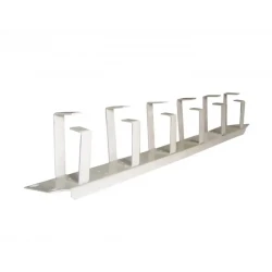 CABLE MANAGER NONAME 1U 6 HOOK WHITE METAL