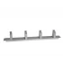 CABLE MANAGER NONAME 1U 4 HOOK WHITE METAL