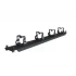 CABLE MANAGER ΝΟΝΑΜΕ 1U 4 HOOK BLACK METAL/PLASTIC