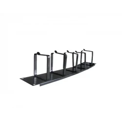 CABLE MANAGER NONAME 2U 5 HOOK BLACK METAL