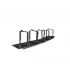 CABLE MANAGER NONAME 2U 5 HOOK BLACK METAL