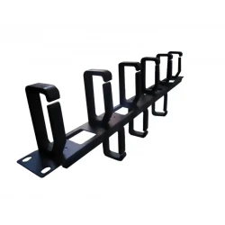 CABLE MANAGER NONAME 1U 5F/3B HOOK BLACK METAL/PLASTIC
