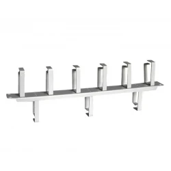CABLE MANAGER NONAME 1U 6F/3B HOOK WHITE METAL