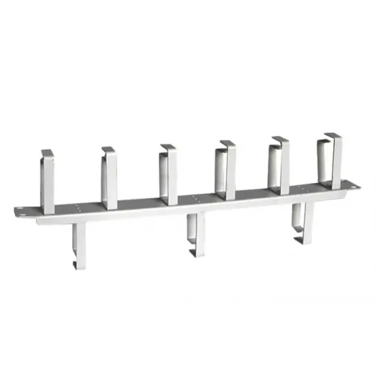 CABLE MANAGER NONAME 1U 6F/3B HOOK WHITE METAL