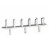 CABLE MANAGER NONAME 1U 6F/3B HOOK WHITE METAL