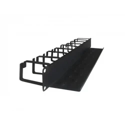 CABLE MANAGER NONAME 1U 9 HOOK BLACK METAL