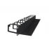 CABLE MANAGER NONAME 1U 9 HOOK BLACK METAL