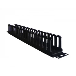 CABLE MANAGER PANDUIT 1U CABLE CROSS HOOK BLACK PLASTIC