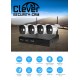 Clever SecurityCam Καταγραφικό NVR HD με 4 ασύρματες κάμερες IP