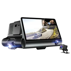 Clever CarDVR – Τριπλή Κάμερα Αυτοκινήτου με κάμερα οπισθοπορείας