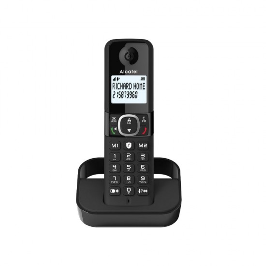 Ασύρματο Τηλέφωνο F860 CE ALCATEL, Μαύρο
