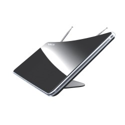 Telco Κεραία τηλεόρασης εσωτερικού χώρου κυρτή 45dB Μαύρη DVB