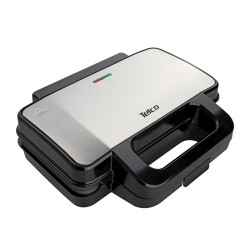 Telco Τοστιέρα  Σαντουιτσιέρα με XL grill πλάκες 1000W inox ZJ