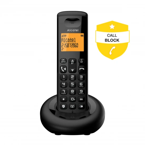 Alcatel Ασύρματο τηλέφωνο με δυνατότητα αποκλεισμού κλήσεων E260 EWE solo