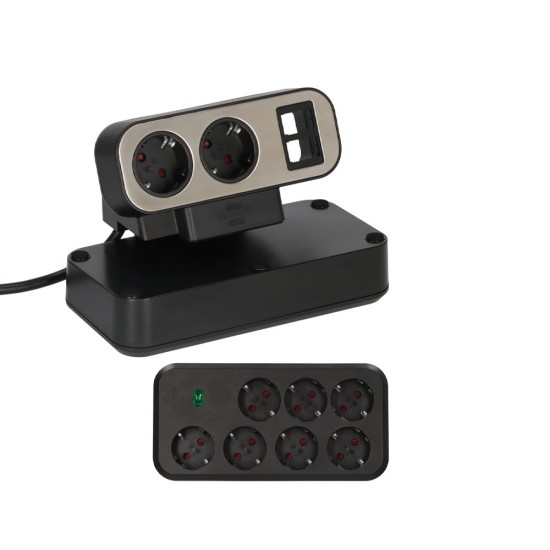 Brennenstuhl Πολύπριζο προστασίας επιτραπέζιο διπλής όψης (Διαθέσιμο σε 4 εκδόσεις)