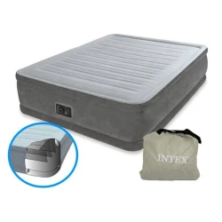 Intex Φουσκωτό Στρώμα Ύπνου Υπέρδιπλο με Ενσωματωμένη Ηλεκτρική Τρόμπα 203x152x46εκ