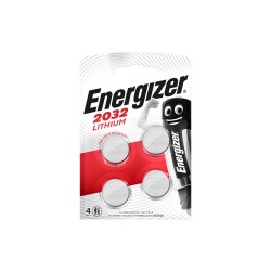 Energizer Μπαταρία λιθίου κουμπί CR2032/3V Blister 4 τεμαχίων